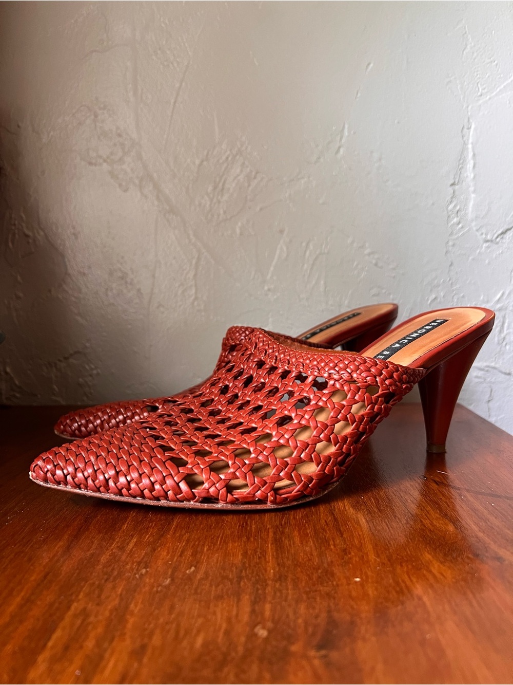 Veronica Beard Jaclyn Basket Weave Pumps Heels Women’s 8.5 US / 39 EU Cognac